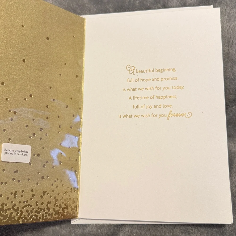 🌻 2 Hallmark Wedding Cards NWT